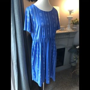 Aztec Design Dress W/ Pockets